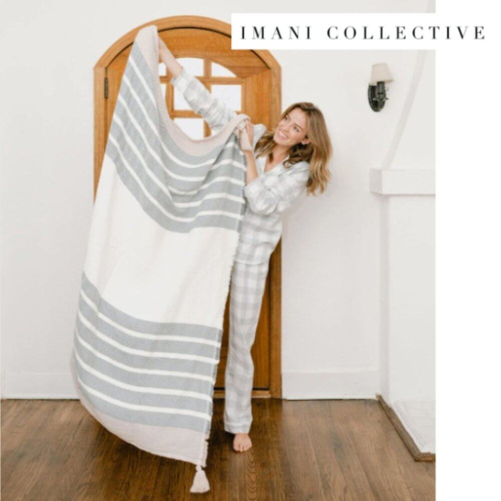 Imani Collective WOVEN THROW BLANKET 100% cotton